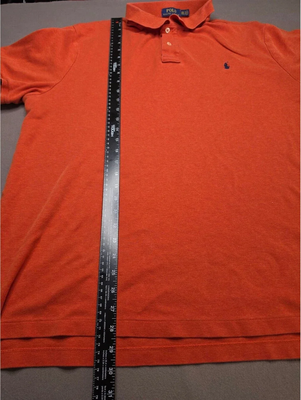Polo Ralph Lauren Men’s XXL Polo Shirt Burnt Orange Classic Pony 100% Cotton